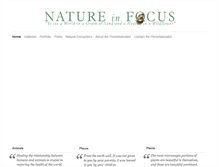 Tablet Screenshot of natureinfocus.com